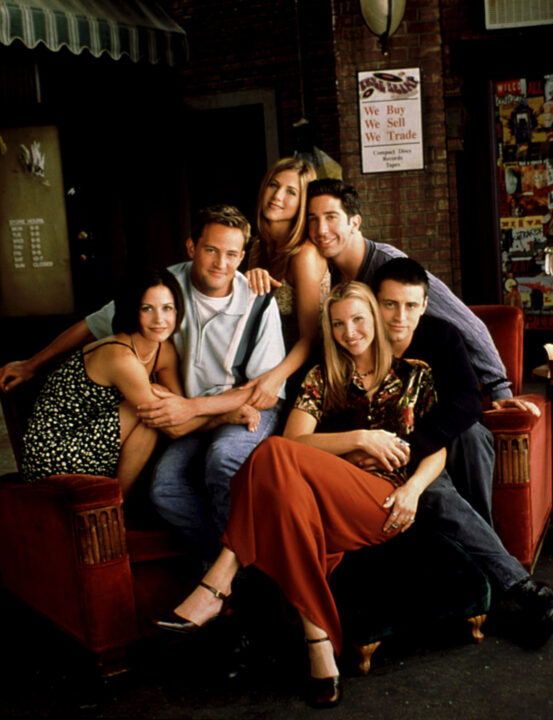 FRIENDS, Courteney Cox, Matthew Perry, Jennifer Aniston, David Schwimmer, Lisa Kudrow, Matt LeBlanc, 2000-01 season, series running 1994-present