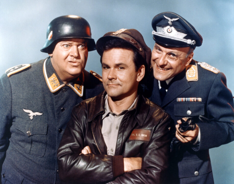 HOGAN'S HEROES, John Banner, Bob Crane, Werner Klemperer, 1965-71.