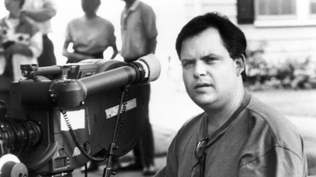DR. GIGGLES, director/co-screenwriter Manny Coto, on set, 1992.