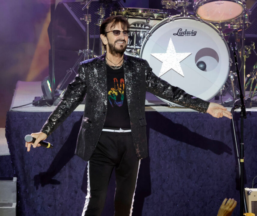 LOS ANGELES, CALIFORNIA - JUNE 15: Ringo Starr performs with his All Star Band at The Greek Theatre on June 15, 2023 in Los Angeles, California