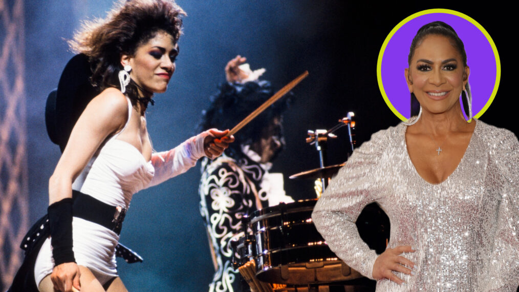 JULY 28: Sheila E with Prince and Cat during a Lovesexy concert on July 28, 1988 in London, United Kingdom.