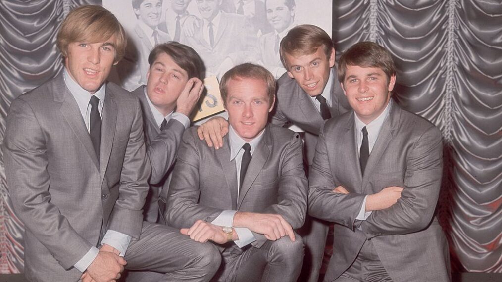 LONDON - NOVEMBER 1964: American pop group The Beach Boys on November 2, 1964 in London England. From left to right, Carl Wilson (1946 - 1998), Brian Wilson, Mike Love, Al Jardine and Dennis Wilson (1944 - 1983)