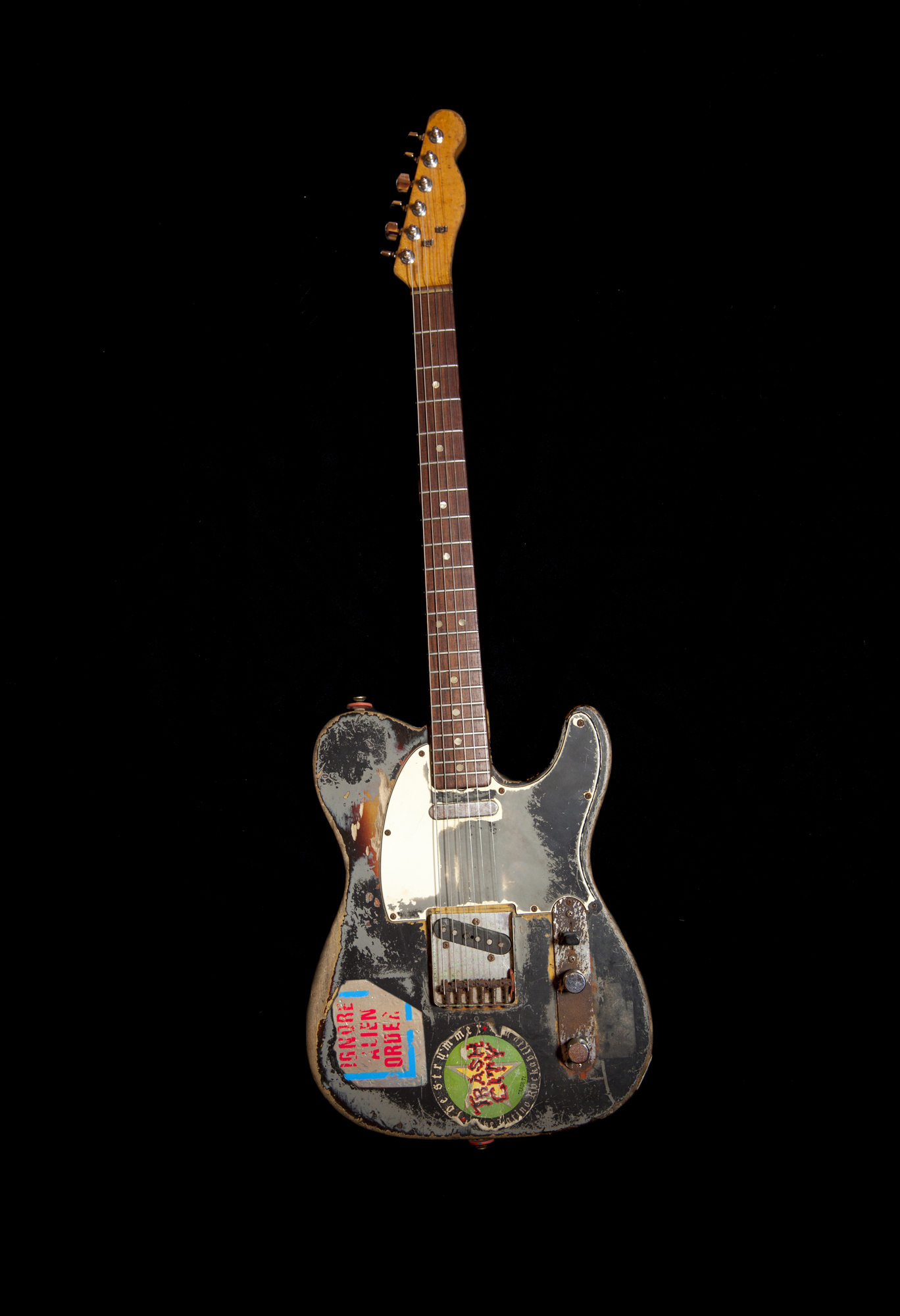 a picture of Joe Strummer's 1966 Fender Telecaster guitar