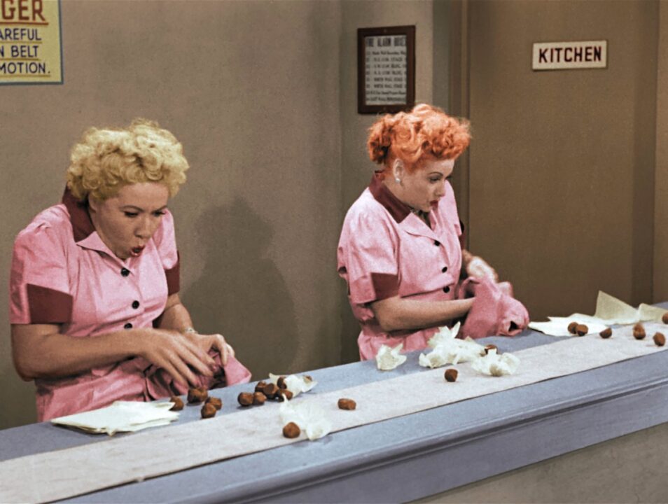 I LOVE LUCY: A COLORIZED CELEBRATION, from left: Vivian Vance, Lucille Ball, (episode 'Job Switching', Season 2, aired May 30, 1952), 2019. 