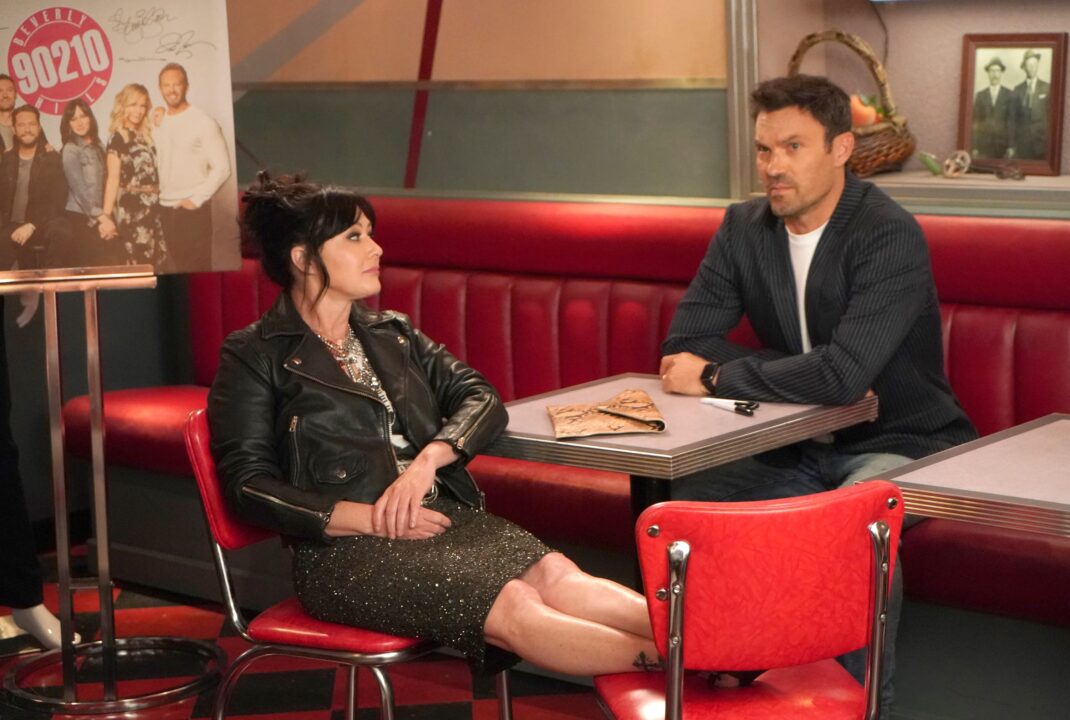 BH90210, from left: Shannen Doherty, Brian Austin Green, 'Long Wait', (Season 1, ep. 106, aired September 11, 2019). photo: Shane Harvey / ©Fox / Courtesy Everett Collection
