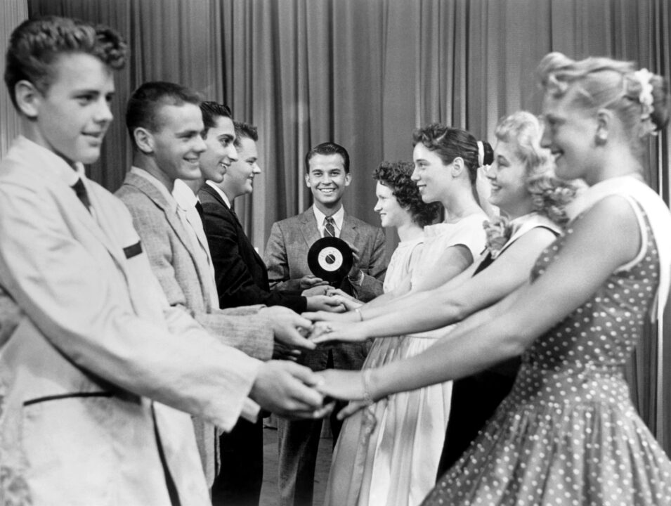 AMERICAN BANDSTAND, Dick Clark (holding record), (1950s), 1952-1989