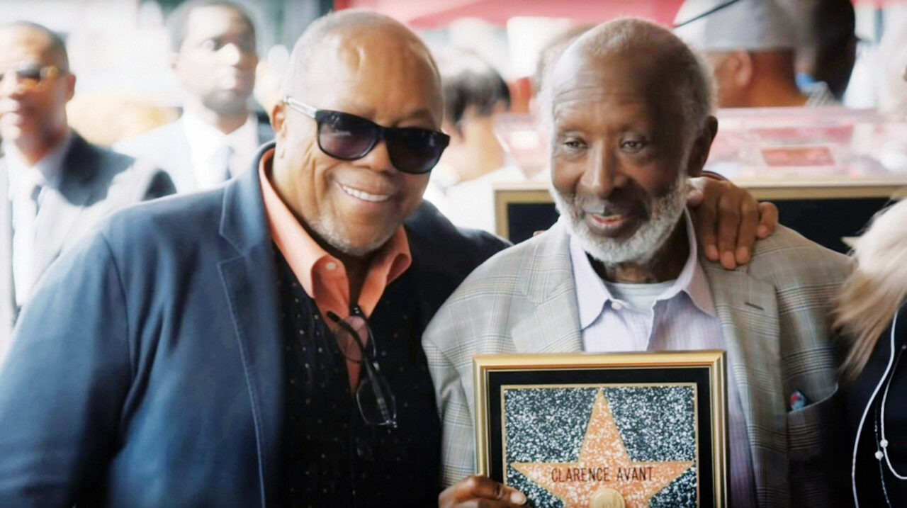 THE BLACK GODFATHER, from left: Quincy Jones, Clarence Avant, 2019