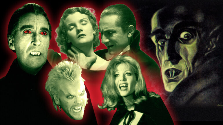 Classic Vampire movie collage