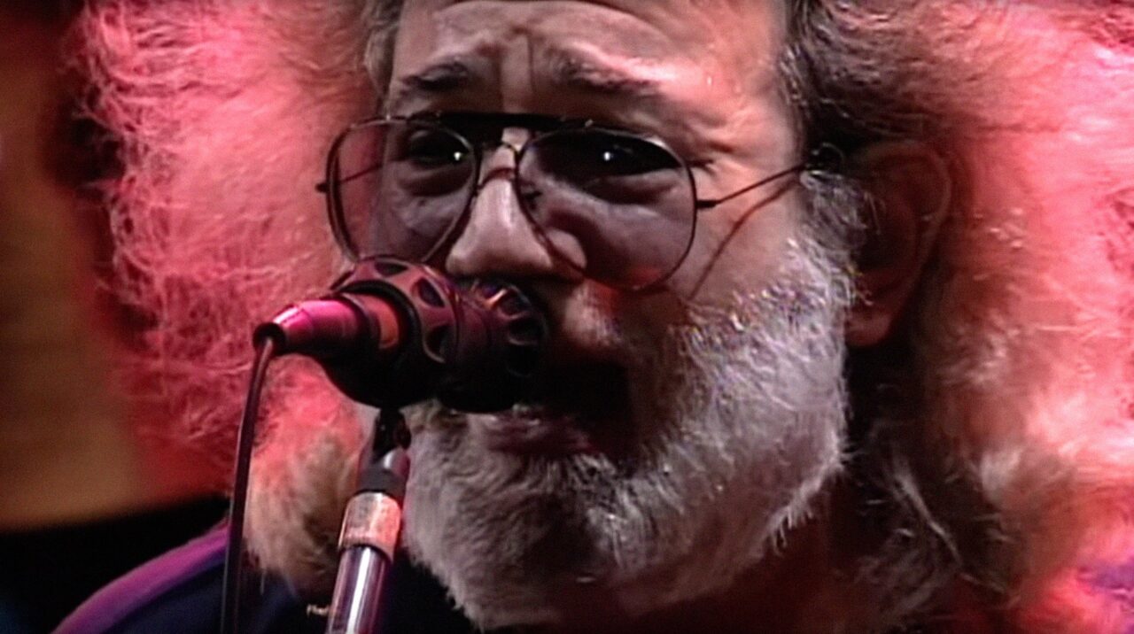 GRATEFUL DEAD: MEET-UP AT THE MOVIES, (aka 9TH ANNUAL GRATEFUL DEAD: MEET-UP AT THE MOVIES), Jerry Garcia performing with The Grateful Dead on June 17, 1991 at Giants Stadium, East Rutherford, New Jersey, 2019. 