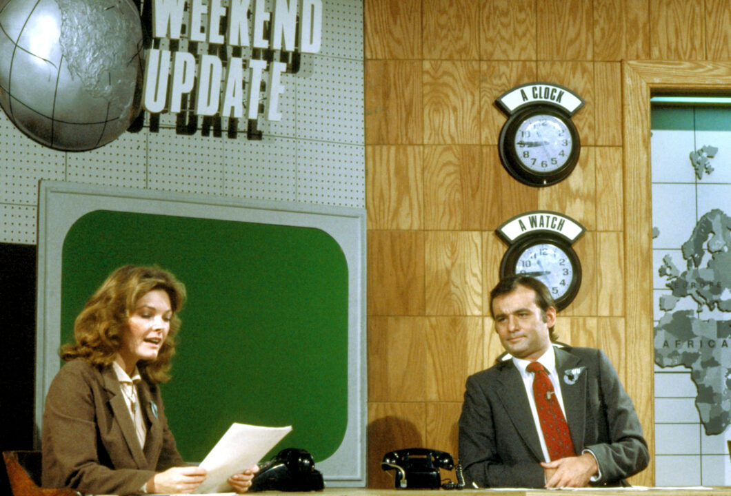 SATURDAY NIGHT LIVE, Jane Curtin, Bill Murray, 'Weekend Update', 1975-