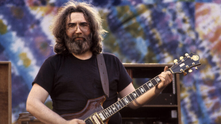 BERKELEY, UNITED STATES - MAY 22: Jerry Garcia performing with the Grateful Dead at the Greek Theater in Berkeley on May 22, 1982.