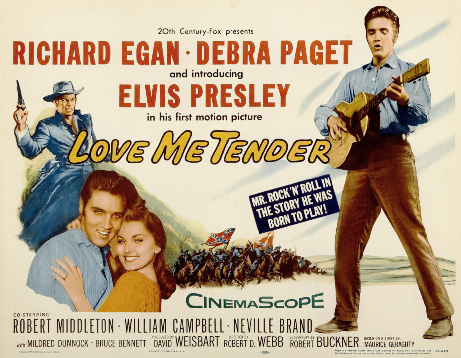 LOVE ME TENDER, Richard Egan, Elvis Presley, Debra Paget, 1956, 