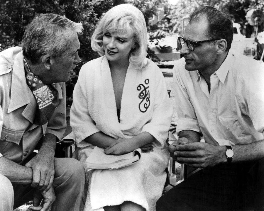 THE MISFITS, John Huston, Marilyn Monroe, Arthur Miller, 1961