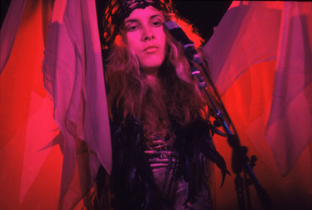 American singer Stevie Nicks, of the group Fleetwood Mac, performs onstage at the Alpine Valley Music Theater, East Troy, Wisconsin, July 19, 1978.
