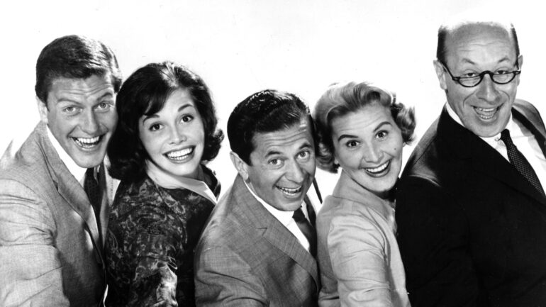 THE DICK VAN DYKE SHOW, Dick Van Dyke, Mary Tyler Moore, Morey Amsterdam, Rose Marie, Richard Deacon, 1961-66