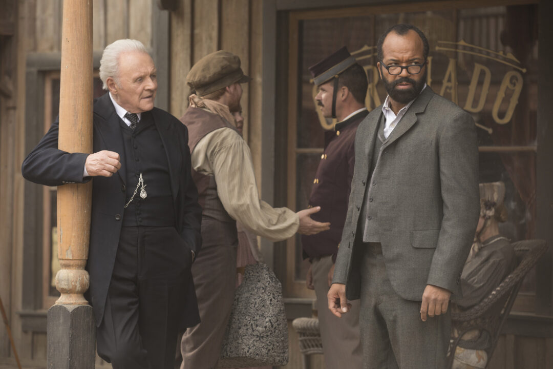 WESTWORLD, l-r: Anthony Hopkins, Jeffrey Wright, 'Les Ecorches' (Season 2, Episode 7, aired June 3, 2018).