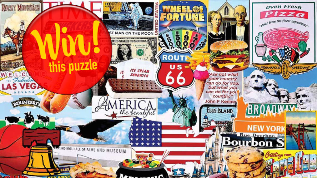 I Love America puzzle prize