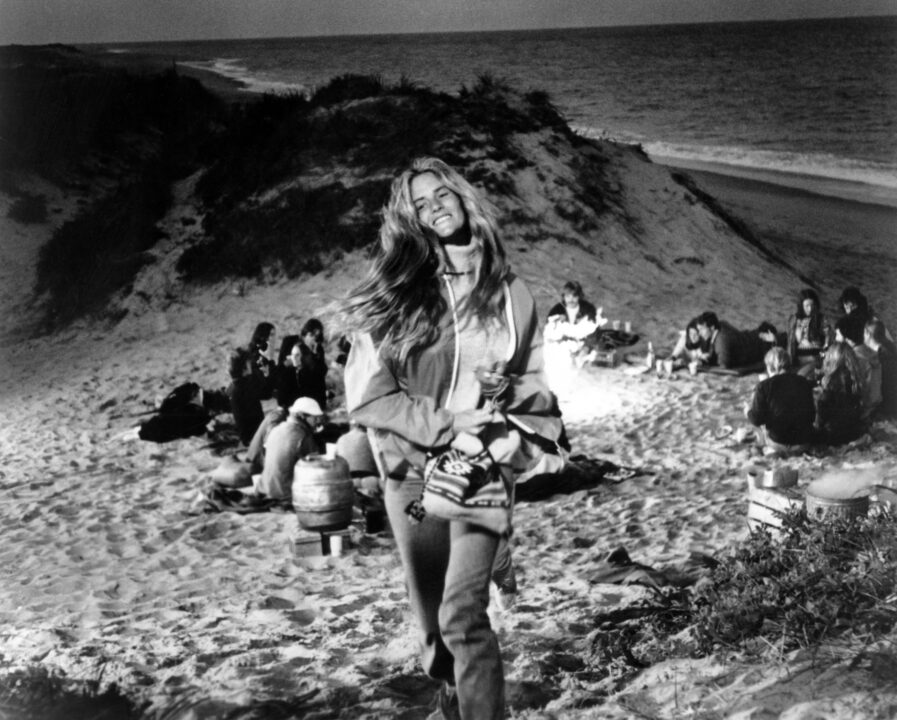 JAWS behind the scenes, Susan Backlinie, 1975