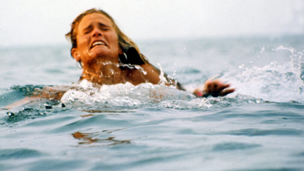 JAWS, scene, Susan Backlinie, 1975