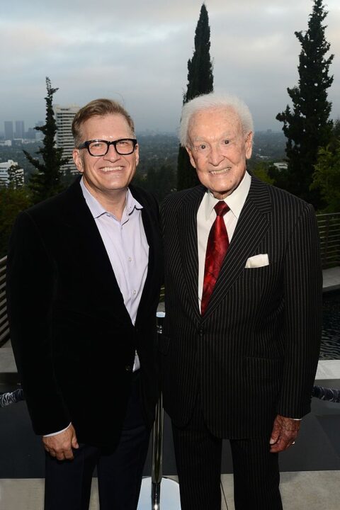 LOS ANGELES, CA - JUNE 08: Drew Carey and Bob Barker attend a fundraiser benefiting Mercy For Animals at Private Residence on June 8, 2013 in Los Angeles, California