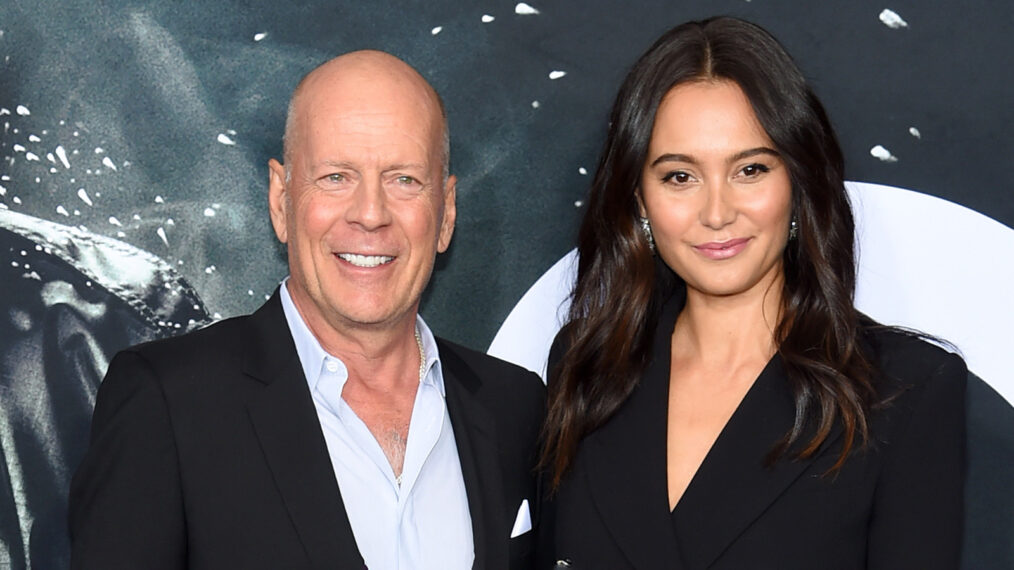 NEW YORK, NY - JANUARY 15: Bruce Willis and Emma Heming attend the
