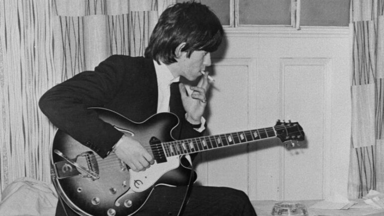 English guitarist Keith Richards of the Rolling Stones, circa 1965