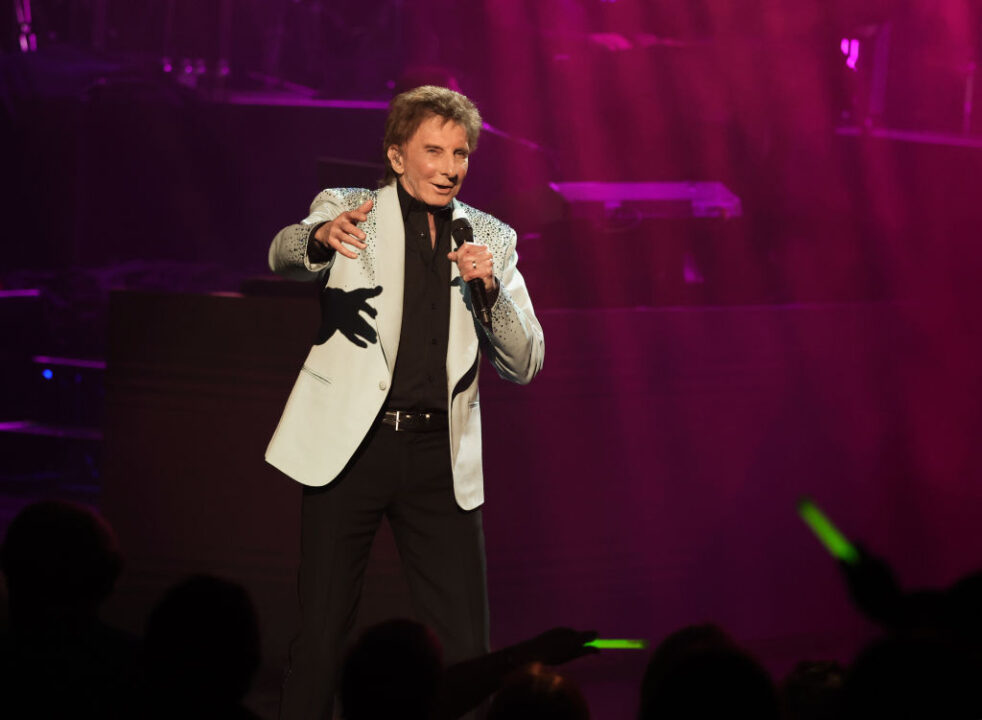 LAS VEGAS, NEVADA - SEPTEMBER 21: Barry Manilow performs during the first of his three "Record-Breaking Charity Weekend Celebration" shows as part of his residency "Barry Manilow - The Hits Come Home!" at the International Theater at the Westgate Las Vegas Resort &amp; Casino on September 21, 2023 in Las Vegas, Nevada. Manilow is raising money for six charities over the weekend as he gets set to surpass Elvis Presley's mark of 636 performances at the venue on September 23