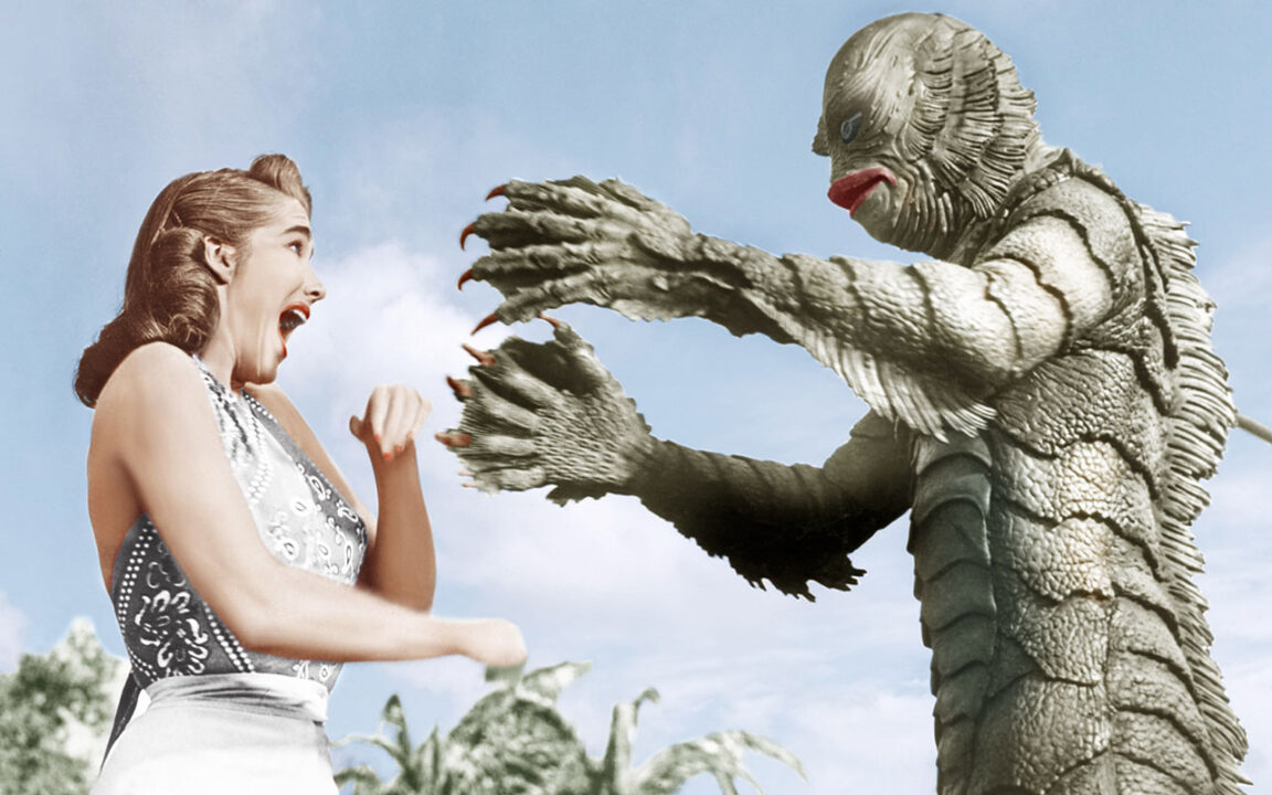 Creature from the Black Lagoon, from left: Julie Adams, Ben Chapman, 1954