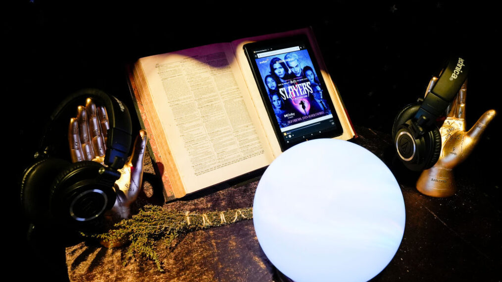 NEW YORK, NEW YORK - OCTOBER 13: Audible Brings New Audible Original Series “Slayers: A Buffyverse Story” to Life with “The Slayers Society” Activation at NYCC at Javits Center on October 13, 2023 in New York City.