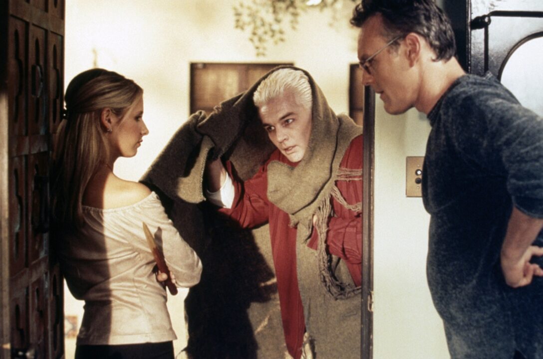 BUFFY THE VAMPIRE SLAYER, from left: Sarah Michelle Gellar, James Marsters, Anthony Head, 1997-2003.