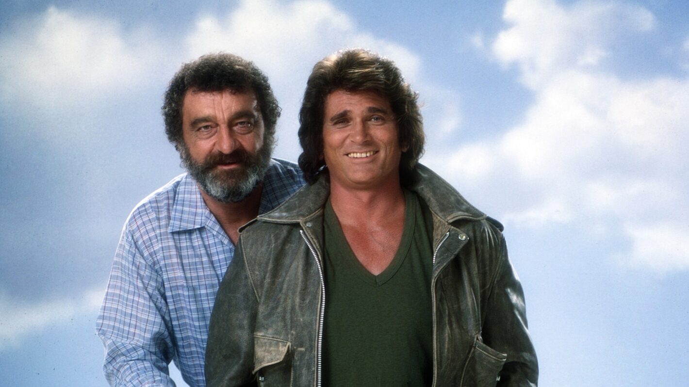 HIGHWAY TO HEAVEN, from left: Victor French, Michael Landon, 1984-1989. ph: Mario Casilli / TV Guide /© NBC /courtesy Everett Collection