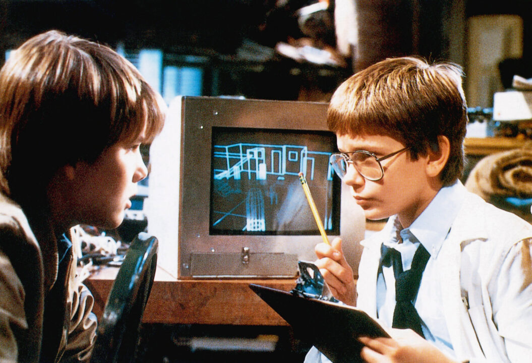 EXPLORERS, from left: Ethan Hawke, River Phoenix, 1985,