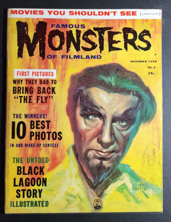 Famous Monsters #5 cover by Albert Nuetzell