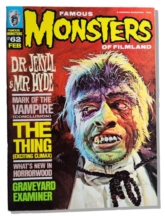 Famous Monsters #62 cover by Basil Gogos