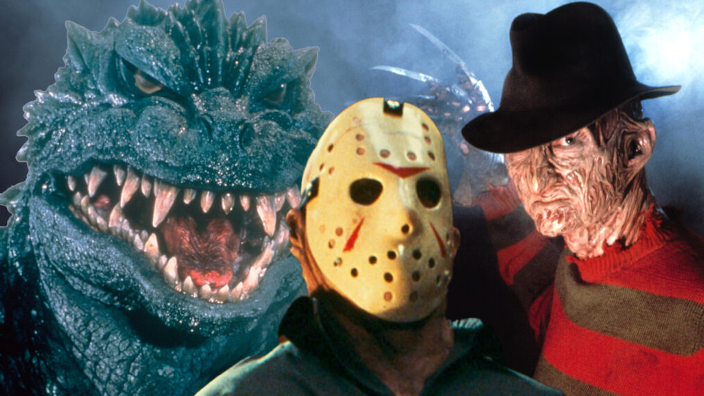 Freddy, Jason & Godzilla horror collage
