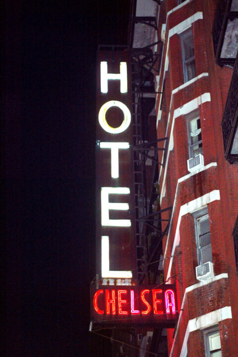 NEW YORK - AUGUST 21: The sign outside the Chelsea Hotel is seen during the after party for the Sex Pistols re-union show at Serena in the Chelsea Hotel August 21, 2003 in New York City. The Chelsea Hotel is the location where former Sex Pistols band member Sid Vicious stabbed his girlfriend Nancy Spungen to death in 1978