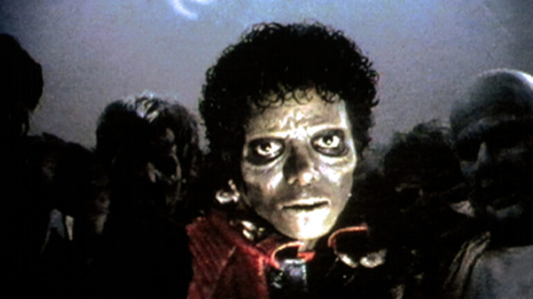 Michael Jackson in the THRILLER music video, 1983