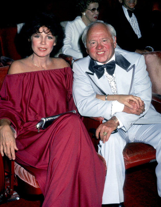 Jan Chamberlain and Mickey Rooney at the Dorothy Chandler Pavillion in Los Angeles, California 