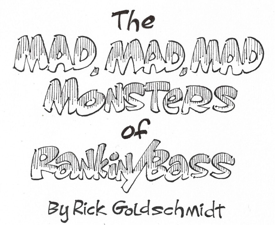 Paul Coker hand drwan Mad Monster Party logo