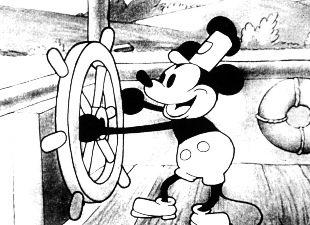 STEAMBOAT WILLIE, (first sound cartoon), Mickey Mouse, 1928, 