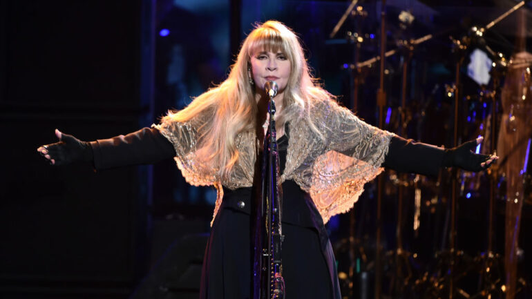 NEW YORK, NY - JANUARY 26: Honoree Stevie Nicks of music group Fleetwood Mac performs onstage during MusiCares Person of the Year honoring Fleetwood Mac at Radio City Music Hall on January 26, 2018 in New York City