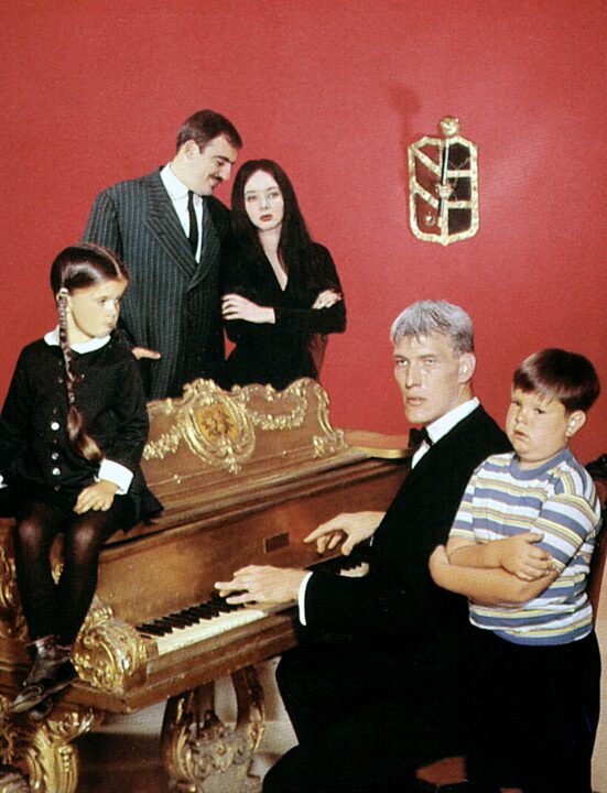 THE ADDAMS FAMILY, Lisa Loring, John Astin, Carolyn Jones, Ted Cassidy, Ken Weatherwax, 1964-1966