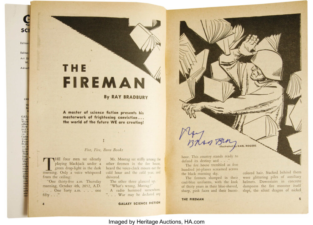 The Fireman short novella by Ray Bradbury