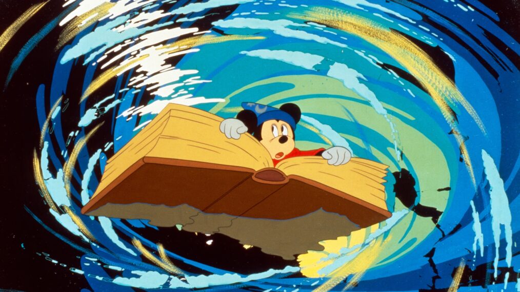 FANTASIA, Mickey Mouse (voiced by Walt Disney), 'The Sorcerer's Apprentice,' 1940.