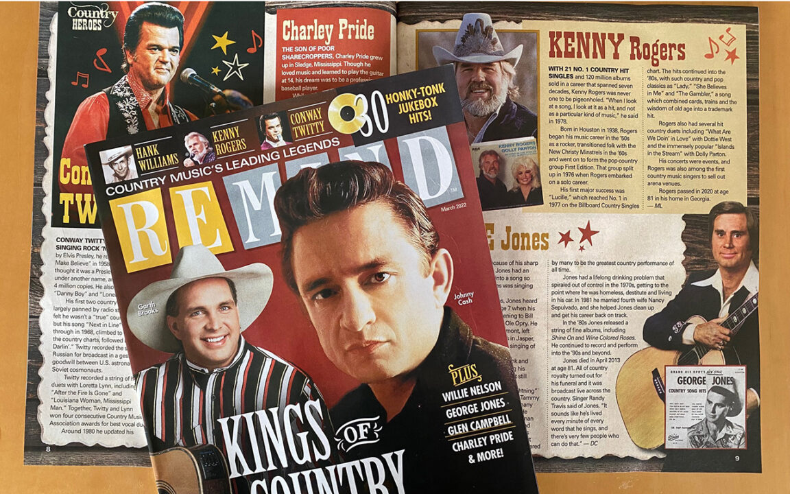 Kings of Country, Remind Magazine, Johnny Cash, Garth Brooks, Hank Williams, Kenny Rogers, Conway Twitty