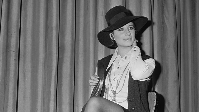 American singer/songwriter, author, and actress, Barbra Streisand, at the Dorchester Hotel, London, 14th January 1969