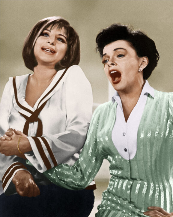 THE JUDY GARLAND SHOW, from left: Barbra Streisand, Judy Garland, (Season 1, ep. 102, aired Oct. 6, 1963), 1963-64.