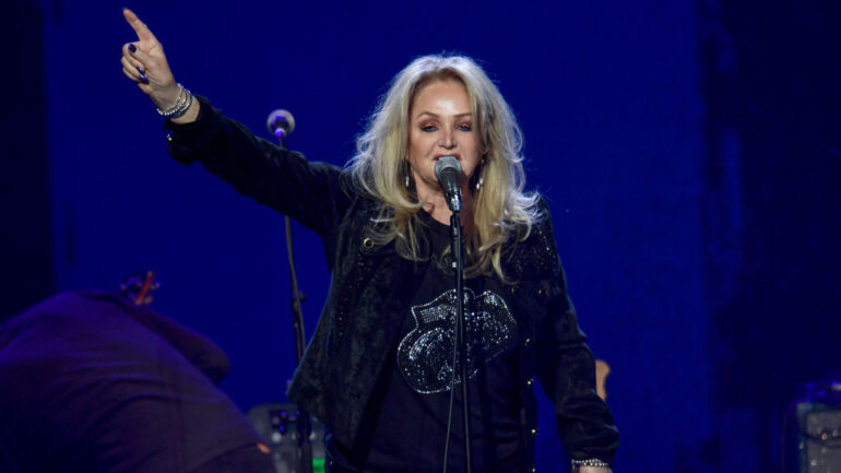 LONDON, ENGLAND - MARCH 03: Bonnie Tyler performs on stage during Music For The Marsden 2020 at The O2 Arena on March 03, 2020 in London, England