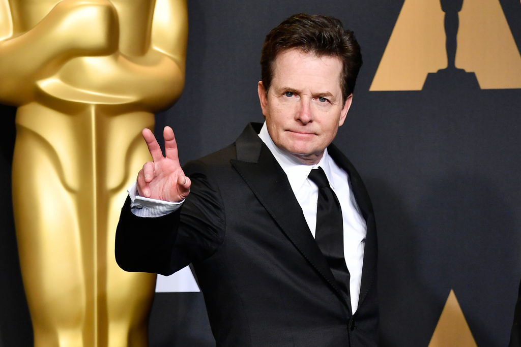 HOLLYWOOD, CA - FEBRUARY 26: Actor Michael J. Fox poses in the press room during the 89th Annual Academy Awards at Hollywood & Highland Center on February 26, 2017 in Hollywood, California