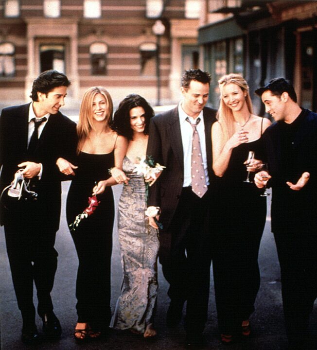 FRIENDS, David Schwimmer, Jennifer Aniston, Courteney Cox, Matthew Perry, Lisa Kudrow, Matt Le Blanc, 2001-02 season, series running 1994-current